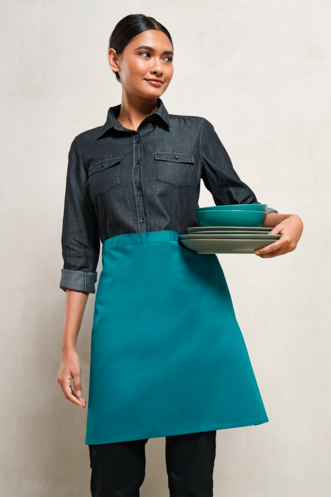 Premier 'colours collection’ mid length apron, Apple