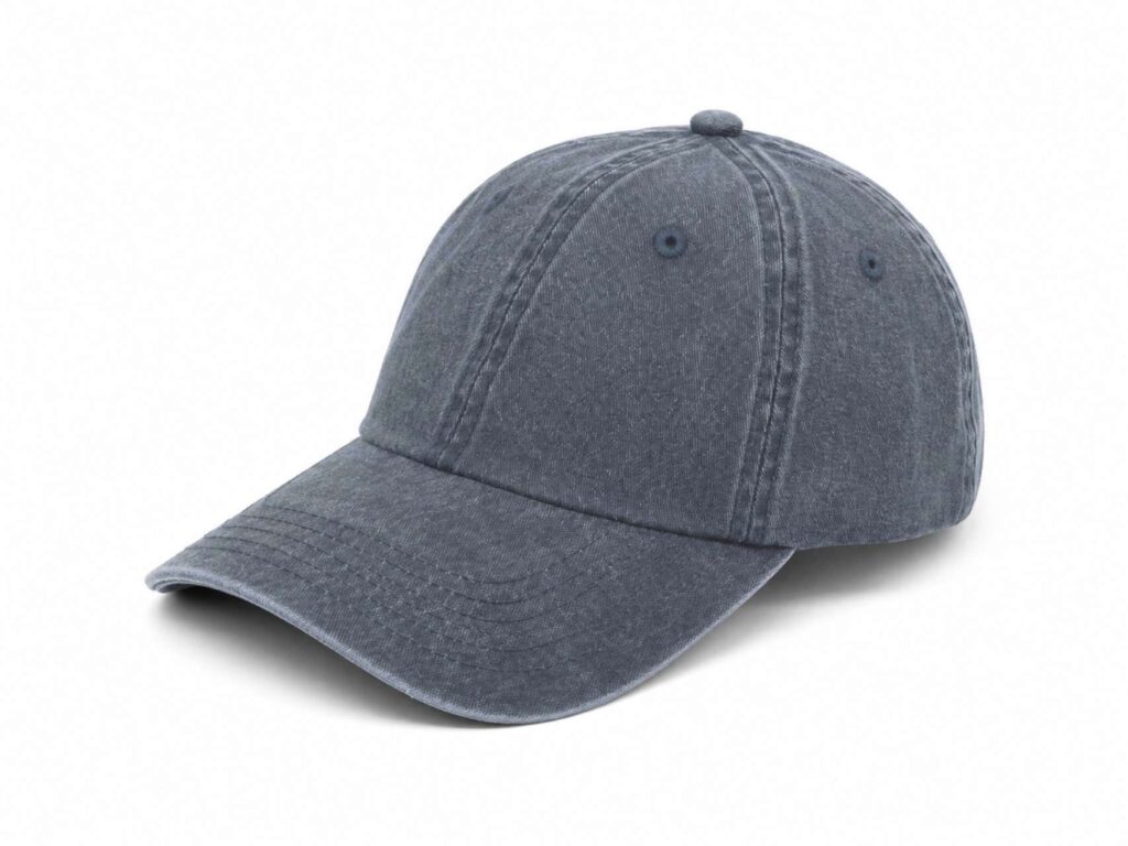 True Blanks cotton twill cap, Washed Black