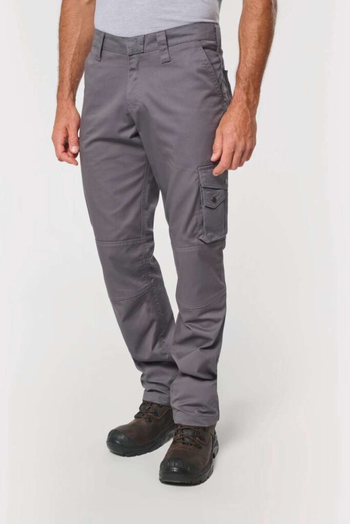 Designed To Work multi pocket workwear trousers, Crna